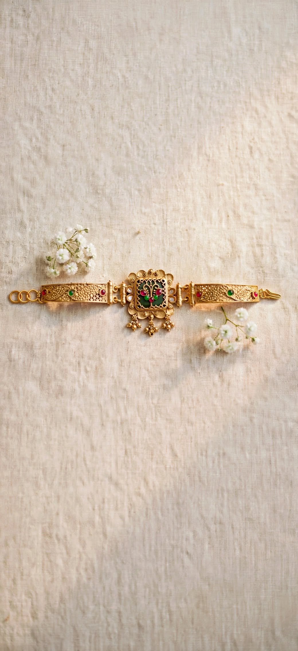 Meenakari Floral Motif Kada